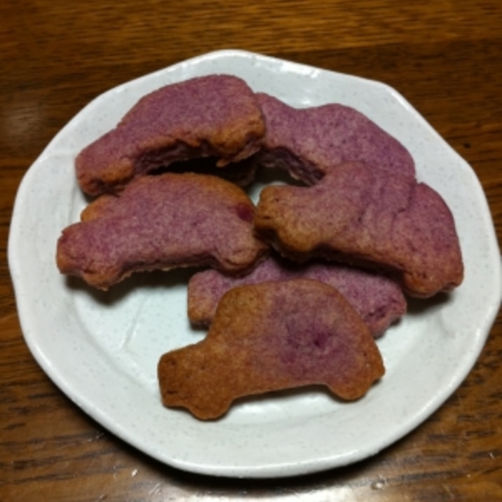 卵＆乳製品なしクッキー☆紫芋